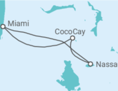 Itinerario del Crucero Bahamas - Royal Caribbean