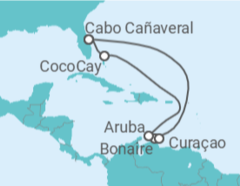 Itinerario del Crucero Curaçao, Bonaire, San Eustaquio y Saba, Aruba - Royal Caribbean