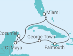 Itinerario del Crucero Jamaica, Islas Caimán, México - Royal Caribbean