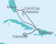 Itinerario del Crucero Bahamas, Jamaica - Royal Caribbean