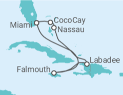 Itinerario del Crucero Bahamas, Jamaica - Royal Caribbean