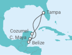 Itinerario del Crucero México, Belice - Royal Caribbean