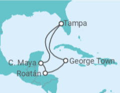 Itinerario del Crucero Honduras, Islas Caimán - Royal Caribbean