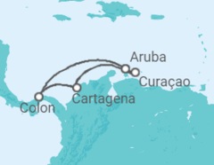 Itinerario del Crucero Curaçao, Aruba, Panamá - Royal Caribbean