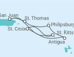 Itinerario del Crucero Islas Vírgenes - Eeuu, Saint Maarten, Antigua Y Barbuda, San Cristóbal Y Nieves - Royal Caribbean