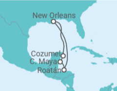 Itinerario del Crucero México, Honduras - Royal Caribbean