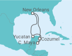 Itinerario del Crucero México - Royal Caribbean