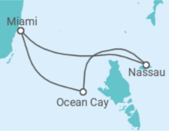 Itinerario del Crucero Bahamas - MSC Cruceros