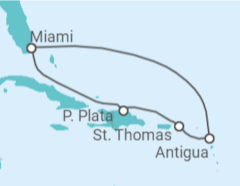 Itinerario del Crucero Antigua Y Barbuda, Islas Vírgenes - Eeuu - MSC Cruceros