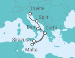 Itinerario del Crucero Grecia, Malta, Croacia - Costa Cruceros