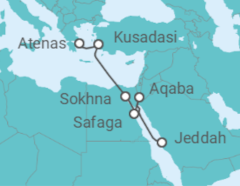 Itinerario del Crucero Jordania, Egipto, Turquía - Celestyal Cruises