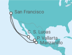 Itinerario del Crucero Alaska - Princess Cruises