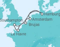 Itinerario del Crucero Bélgica, Holanda, Alemania, Reino Unido - MSC Cruceros