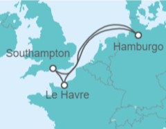 Itinerario del Crucero Reino Unido, Francia - MSC Cruceros