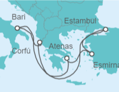 Itinerario del Crucero Turquía, Grecia, Italia - MSC Cruceros