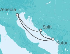 Itinerario del Crucero Montenegro, Croacia - MSC Cruceros