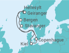 Itinerario del Crucero Noruega, Alemania - Costa Cruceros