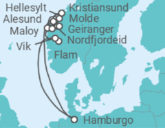Itinerario del Crucero Noruega - Costa Cruceros