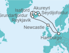 Itinerario del Crucero Islandia, Reino Unido - Costa Cruceros