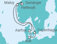 Itinerario del Crucero Dinamarca, Noruega - Costa Cruceros