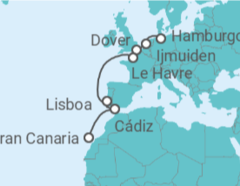 Itinerario del Crucero Holanda, Reino Unido, Francia, Portugal, España - Costa Cruceros