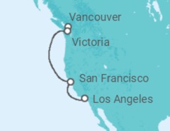 Itinerario del Crucero Alaska - Princess Cruises