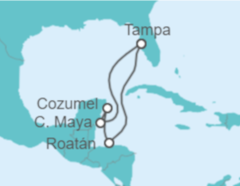 Itinerario del Crucero México, Honduras - Royal Caribbean