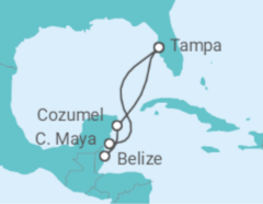 Itinerario del Crucero México, Belice - Royal Caribbean