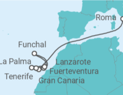 Itinerario del Crucero Islas Canarias - MSC Cruceros