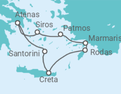 Itinerario del Crucero Grecia, Turquía - Azamara Club Cruises