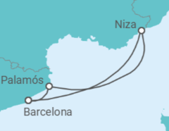 Itinerario del Crucero España, Francia - Azamara