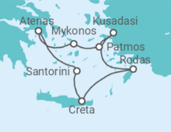 Itinerario del Crucero Grecia, Turquía - Azamara Club Cruises