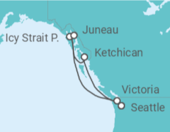 Itinerario del Crucero Alaska - MSC Cruceros