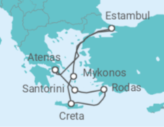 Itinerario del Crucero Turquía, Grecia - Costa Cruceros