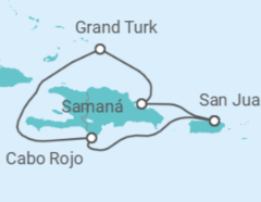 Itinerario del Crucero Hermanas en el mar: Valiant Lady - Virgin Voyages