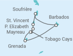 Itinerario del Crucero Vuelta al mundo - Costa Cruceros