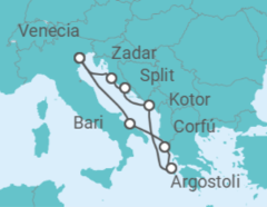 Itinerario del Crucero Grecia, Montenegro, Croacia, Italia - Costa Cruceros