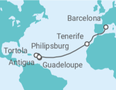 Itinerario del Crucero Saint Maarten, Islas Vírgenes - Reino Unido, Antigua Y Barbuda, España - MSC Cruceros