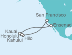 Itinerario del Crucero Islas Hawaianas - Princess Cruises