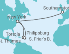 Itinerario del Crucero Estados Unidos (EE.UU.), Islas Vírgenes - Eeuu, Saint Maarten - Cunard