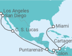Itinerario del Crucero Estados Unidos (EE.UU.), México, Costa Rica, Panamá, Colombia - MSC Cruceros