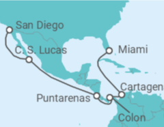 Itinerario del Crucero México, Costa Rica, Panamá, Colombia - MSC Cruceros