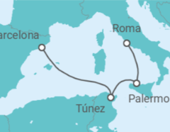 Itinerario del Crucero Túnez, Italia - Costa Cruceros