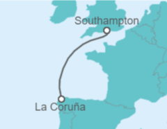 Itinerario del Crucero España - Disney Cruise Line