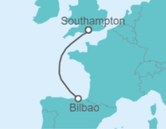 Itinerario del Crucero España - Disney Cruise Line