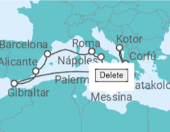 Itinerario del Crucero Italia, Montenegro, Grecia, Gibraltar, España - Princess Cruises