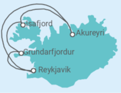 Itinerario del Crucero Islandia TI - Celebrity Cruises