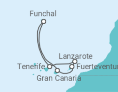 Itinerario del Crucero Islas Canarias - Costa Cruceros