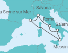 Itinerario del Crucero Italia, Francia - Costa Cruceros