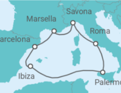 Itinerario del Crucero España, Italia, Francia - Costa Cruceros